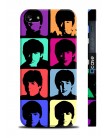 Чехол QCase Beatles art для iPhone 5 | 5S (пластиковый чехол, защитная пленка, заставка)